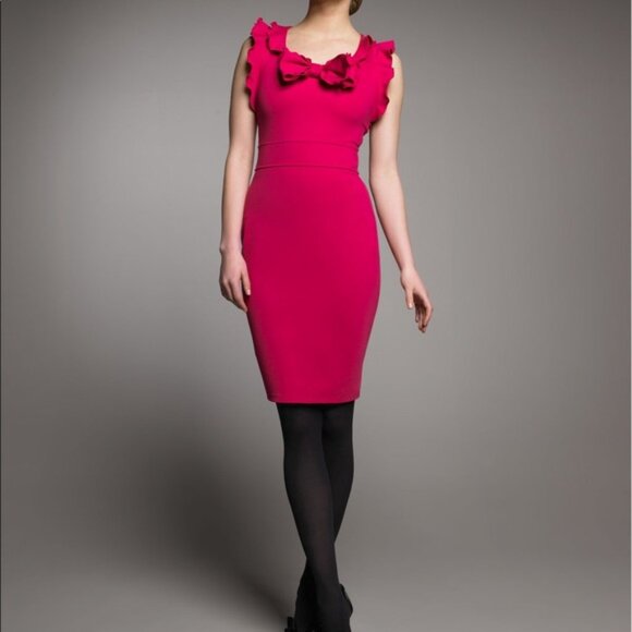 Red Valentino - Fuchsia Pink - Body Con Dress Size Medium - Picture 1 of 11